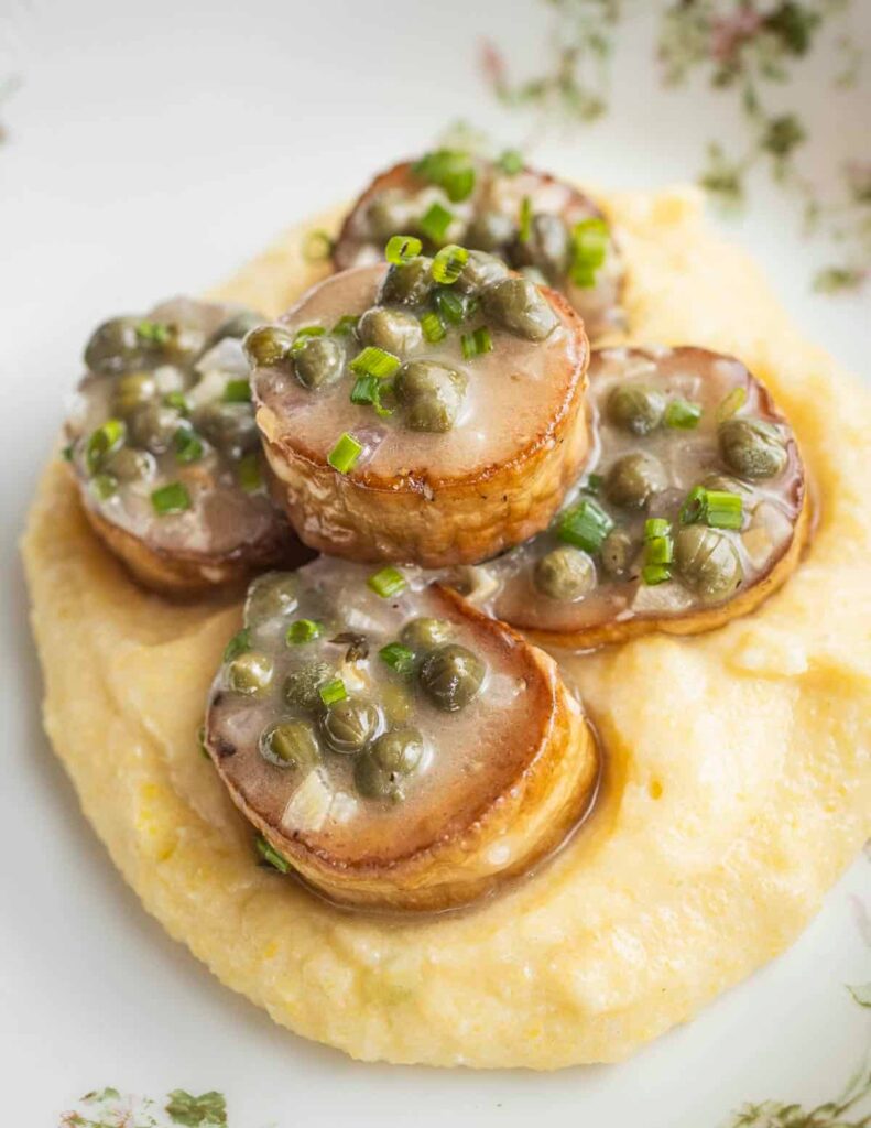 Mushroom Scallops with King Oyster Mushrooms